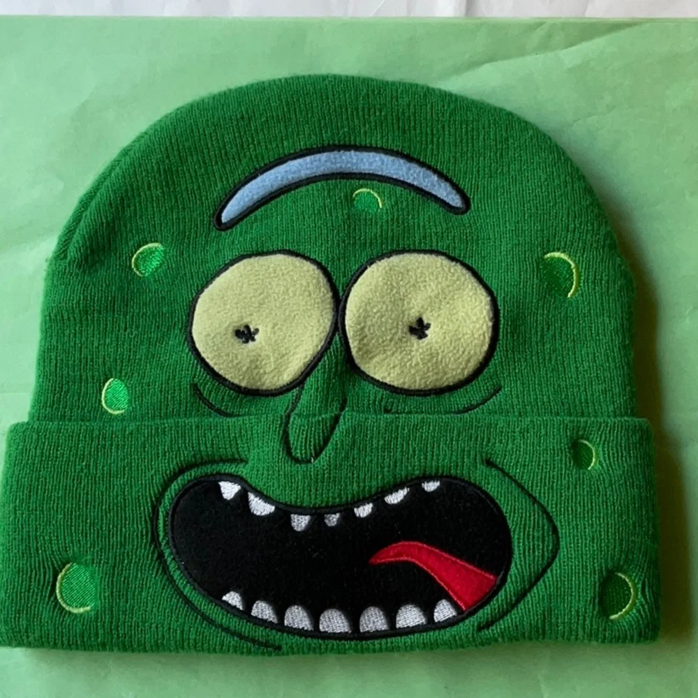 💚 RICK and MORTY™️ PICKLE ROCK RICK BEENIE 💚 - Picture 16 of 16